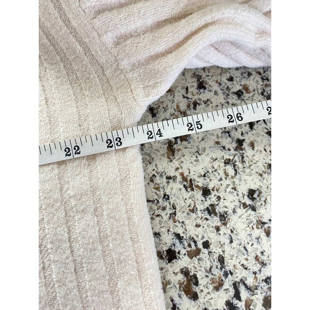 Sanctuary Cardigan Sweater Women L Cream Excellent Ribbed V-Neck Button Front - Picture 8 of 9